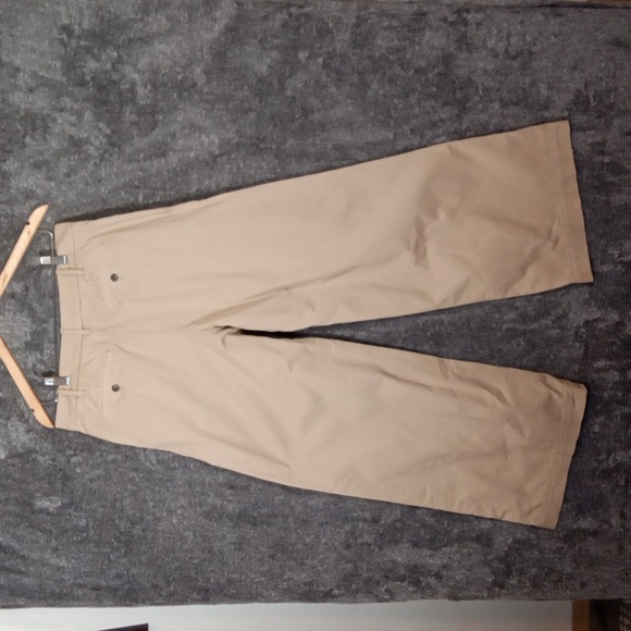 Everlane Wide Leg High Rise Kahaki Pleated Womens Organic Cotton Womens 8 - Picture 4 of 13